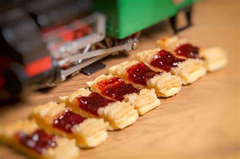 Eisenbahner Kekse vor dem Verpacken: Abkühlen und Schichtenbildung