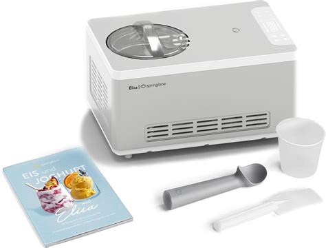 Eismaschine Springlane Elisa mit Zubehör und Bedienfeld