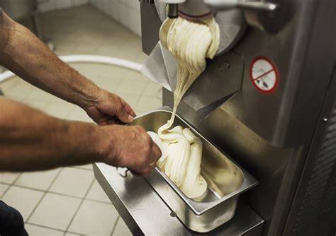 Eismaschine in Betrieb