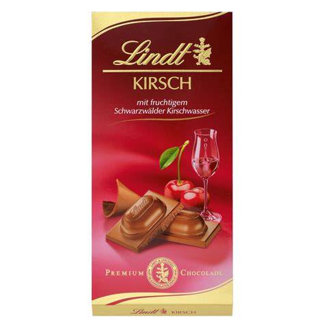 Elegante Verpackungen der Lindt Kirsch- und Pralinenspezialitäten