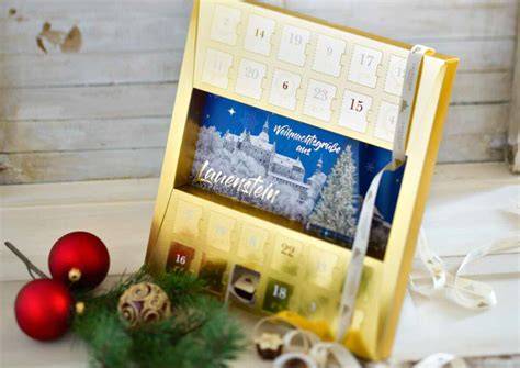 Eleganter Lauensteiner Buch-Adventskalender