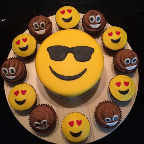 Emoji Cookies, Cupcakes, Kuchen als Party-Idee