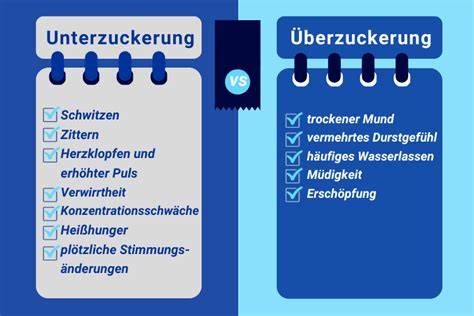 Empfohlene und ungeeignete Snacks bei Unterzuckerung