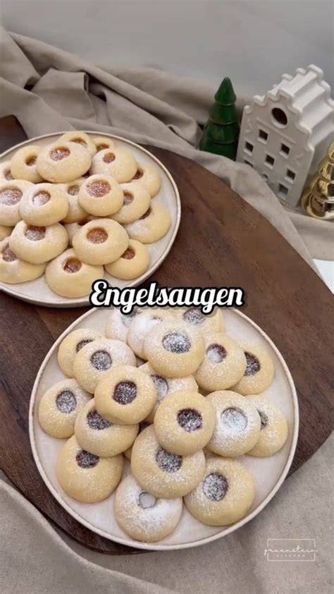 Engelsaugen in Dose mit Puderzucker bestäubt