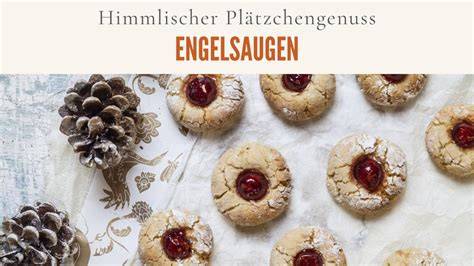 Engelsaugen und Traumstücke dekorativ auf dem Plätzchenteller