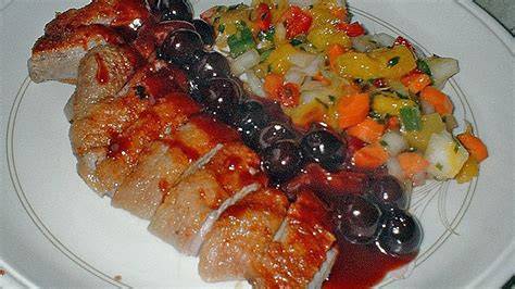 Entenbrust mit Schokoladensauce