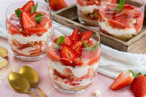 Erdbeer-Tiramisu im Glas