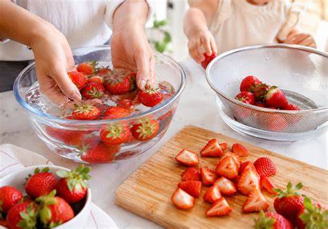 Erdbeeren vorbereiten