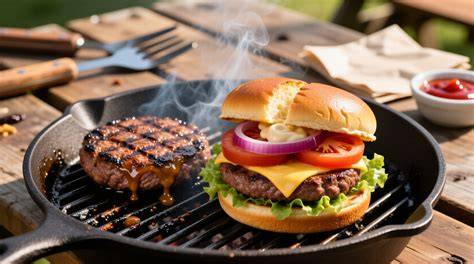 Erdbeerspieße auf dem Grill