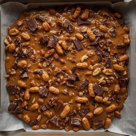 Erdnussfelsen mit schmelzender Schokolade im Thermomix
