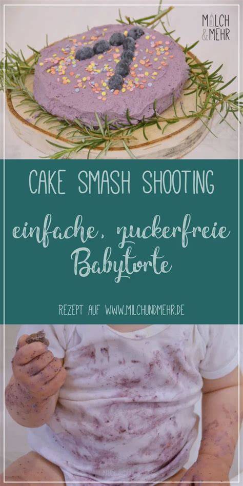 Ergebnis: Smash Cake ohne Zucker - Babyfreundlich & bunt dekoriert
