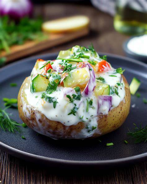 Erholungsmahlzeit: Ofenkartoffel mit Kräuterquark