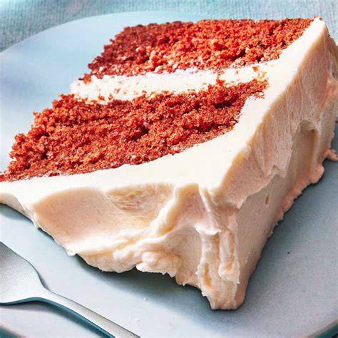 Ermine-Frosting auf Red Velvet Cake