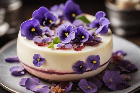 Essbare Blüten auf Cremetorten und Naked Cakes