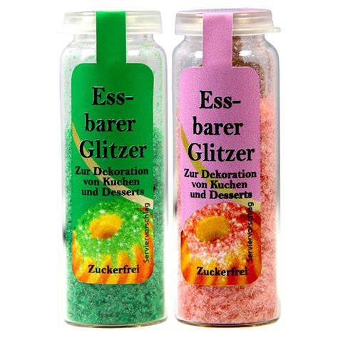 Essbarer Glitzer und Sternen-Dekoration