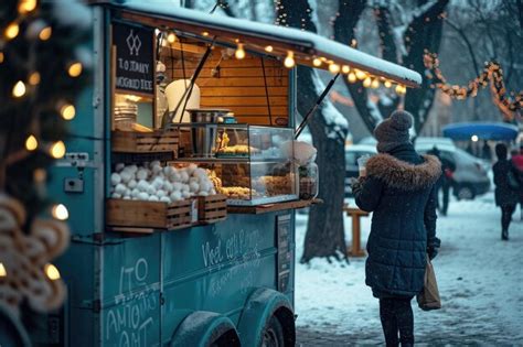 Esskastanien auf einem Wintermarkt