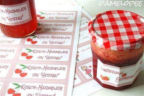 Etiketten / Free Printables für Marmeladengläser