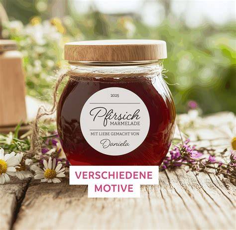 Etiketten für Marmeladegläser