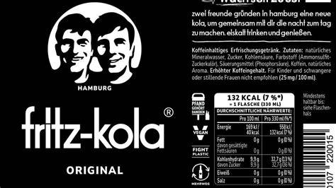 Etiketten von Fritz Kola und anderen Colas im Vergleich