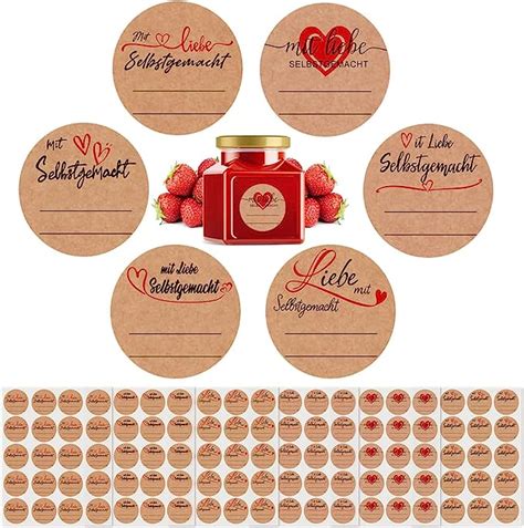 Etikettendrucker-Label für Marmeladenglas