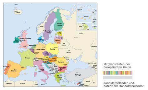 Europäische Karte der Waffel-Verbreitung