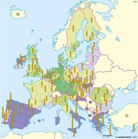 Europäische Süßwaren-Produktionscluster Karte