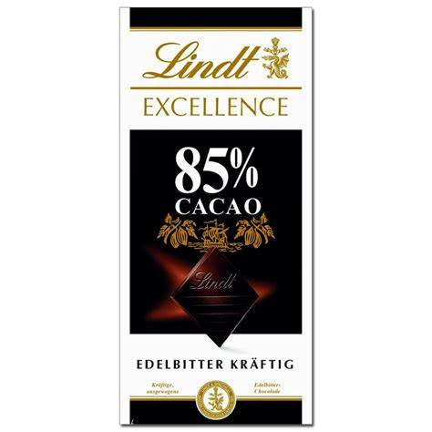 Excellence 85% Lindt Tafel auf Tisch