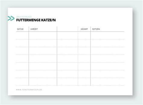 Fütterungsplan für Katzen