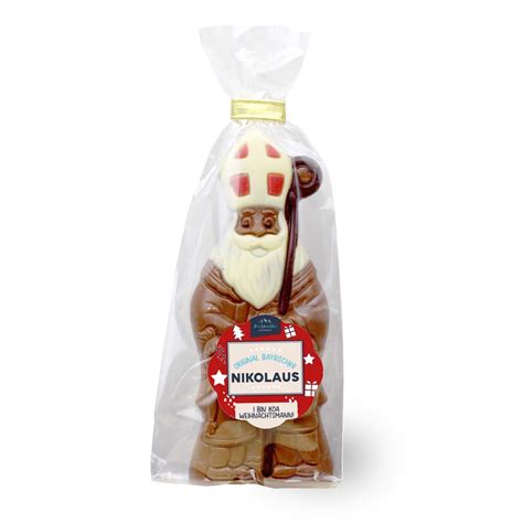 FC Bayern Schoko Nikolaus mit Logo und Fußball