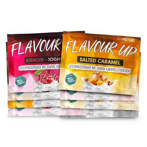 FLAVOUR UP Geschmackspulver Sortiment mit verschiedenen Geschmacksrichtungen