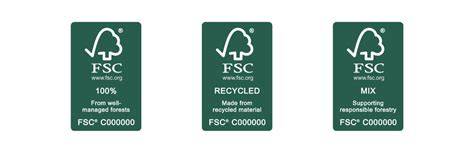 FSC Label und Zertifizierungssymbole