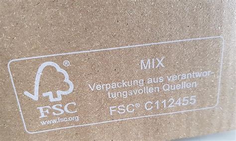 FSC zertifizierter Karton Verpackung