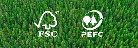 FSC- und PEFC-Logo für nachhaltige Etiketten