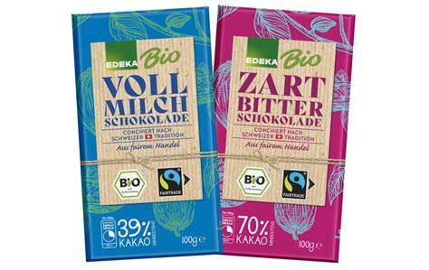 Fairtrade und Bio zertifizierte vegane Schokolade