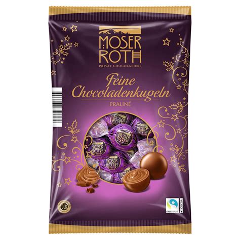 Fairtrade-Logo und MOSER ROTH Verpackung