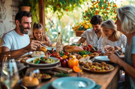 Familie und Freunde genießen zusammen ein Stück Rote-Bete-Kuchen
