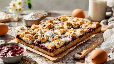 Familientisch mit Böhmischem Kleckselkuchen