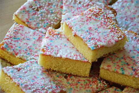 Fanta Schoko Kuchen mit bunten Streuseln und Zuckerguss