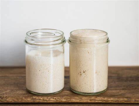 Fermentation von Sauerteig: Bläschen und Struktur
