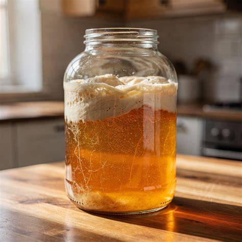 Fermentationsprozess im Glas