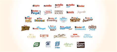 Ferrero Markenübersicht weltweit