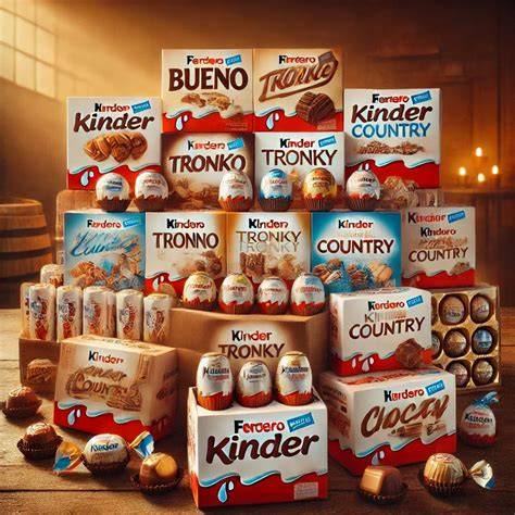 Ferrero-Kinder-Produkte mit Gewichtshervorhebung