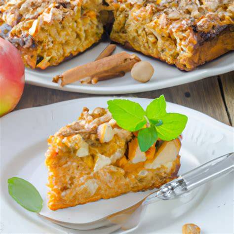 Fertig gebackener Apfel-Karotten-Kuchen