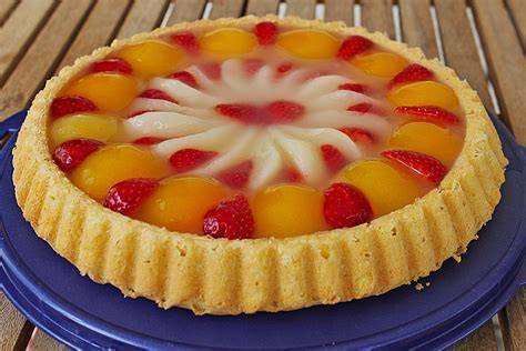 Fertig gebackener Obstboden