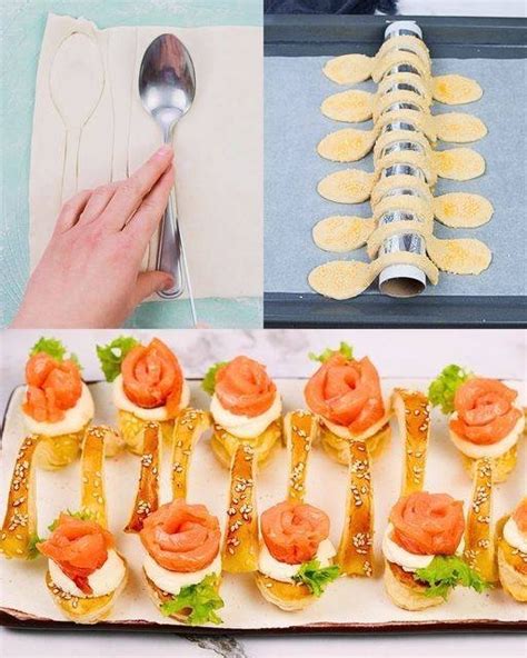 Fertige Hippen in Rollen und als Löffelform auf Dessert