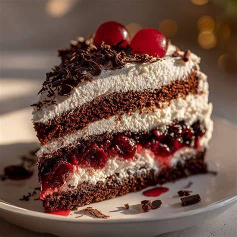 Fertige Schoko-Sahne-Kuppeltorte mit Schokoladenraspeln