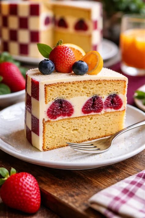 Fertiger Erdbeer-Käsekuchen mit glänzendem Guss und frischen Beeren