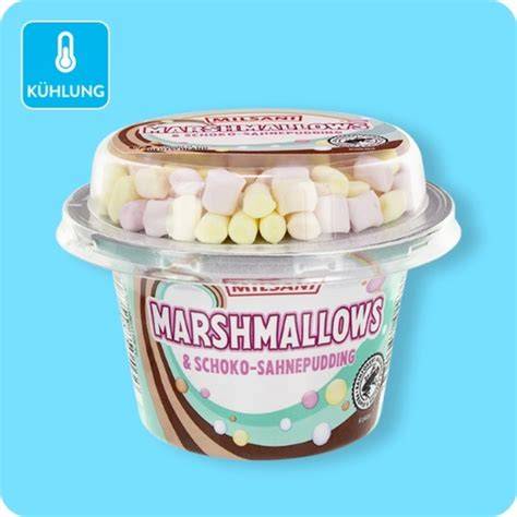 Fertiger Pudding mit gegrillten Marshmallows