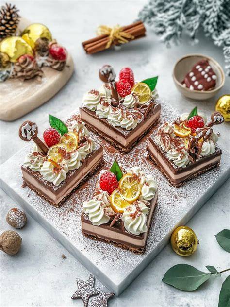 Festliche Mini-Torte mit Lebkuchenboden und Eierlikör-Creme