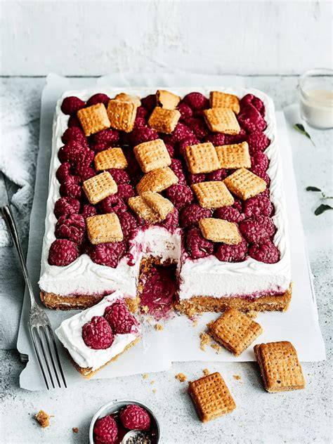 Festliches Himbeertrifle mit Spekulatius
